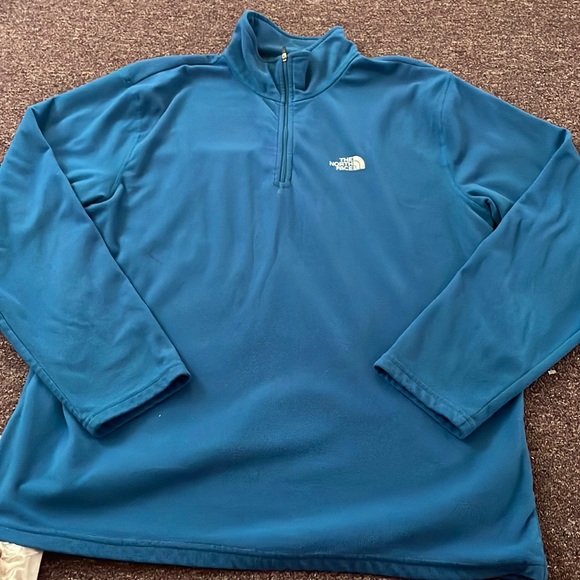 Tops - Blue North Face Zip-up | L